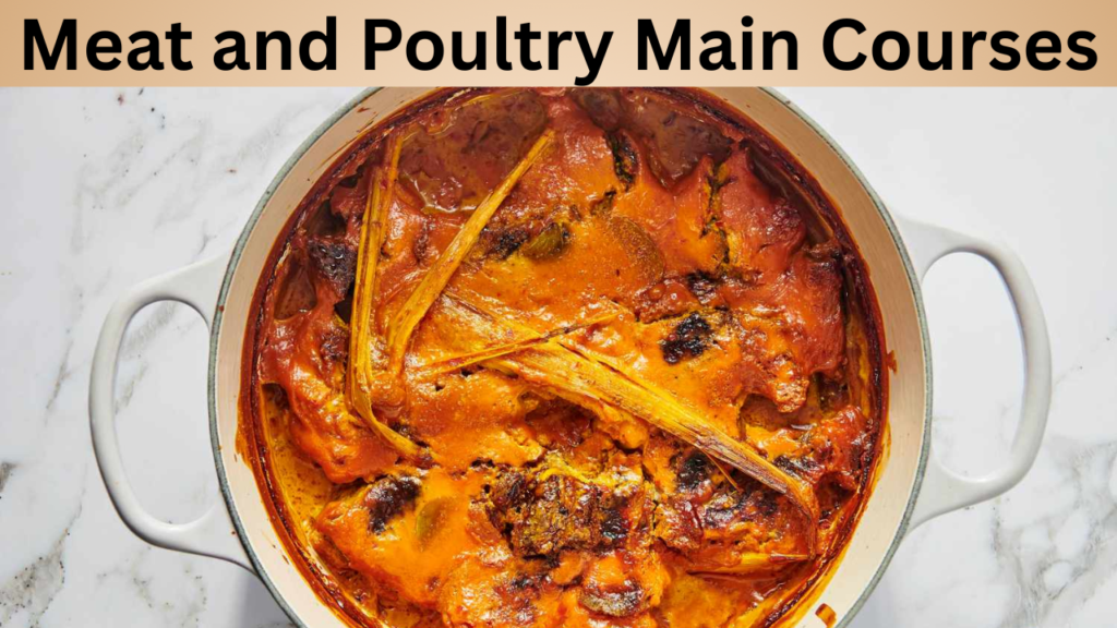 Meat and Poultry Main Courses