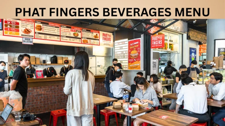 PHAT FINGERS BEVERAGES MENU