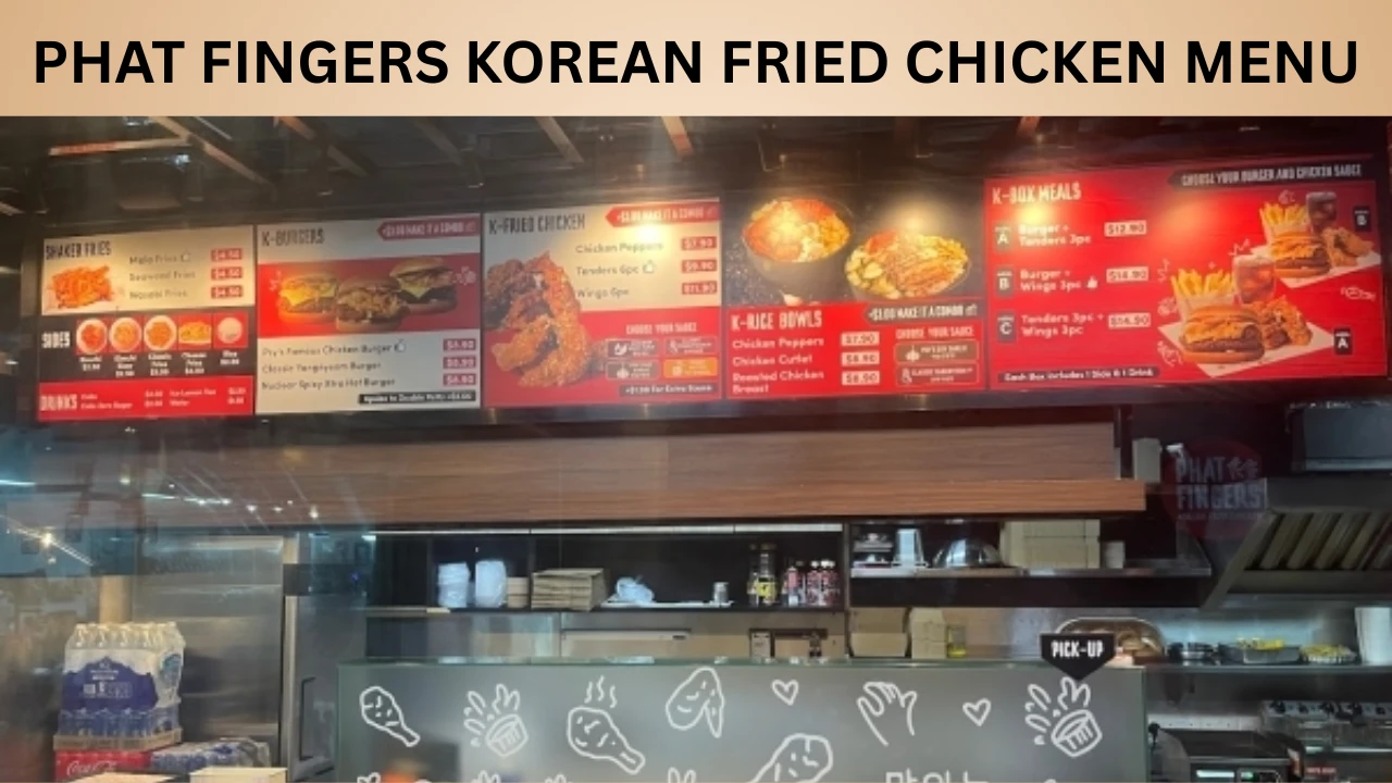 PHAT FINGERS KOREAN FRIED CHICKEN MENU