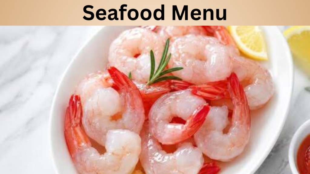 Seafood Menu