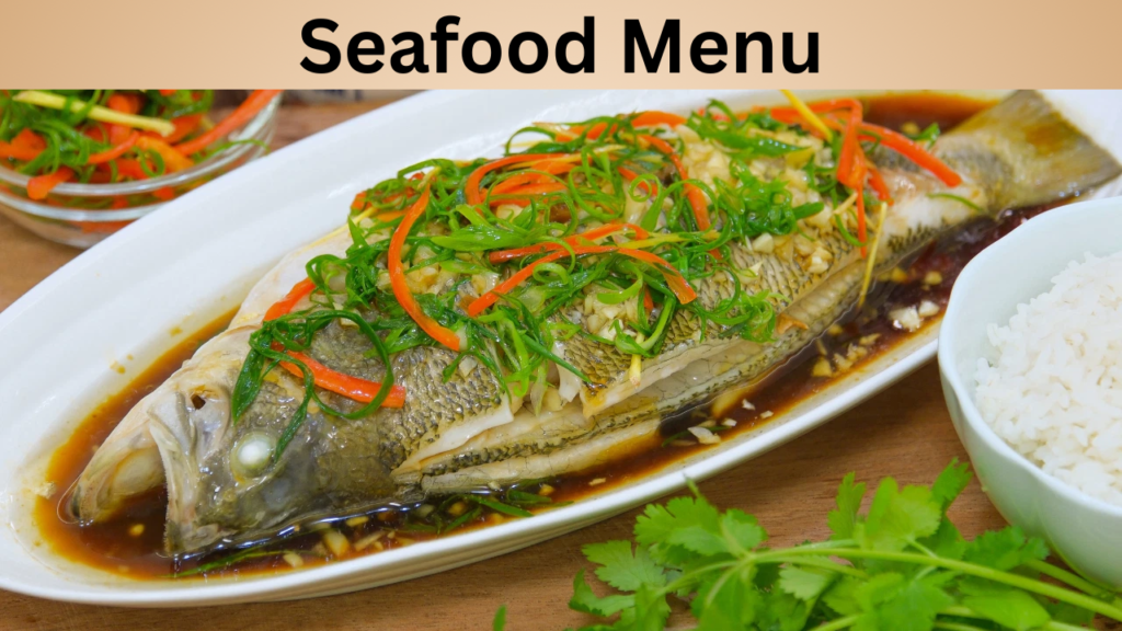 Seafood Menu