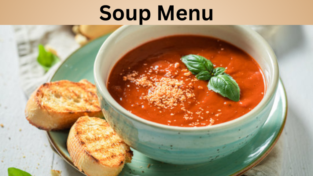 Soup Menu