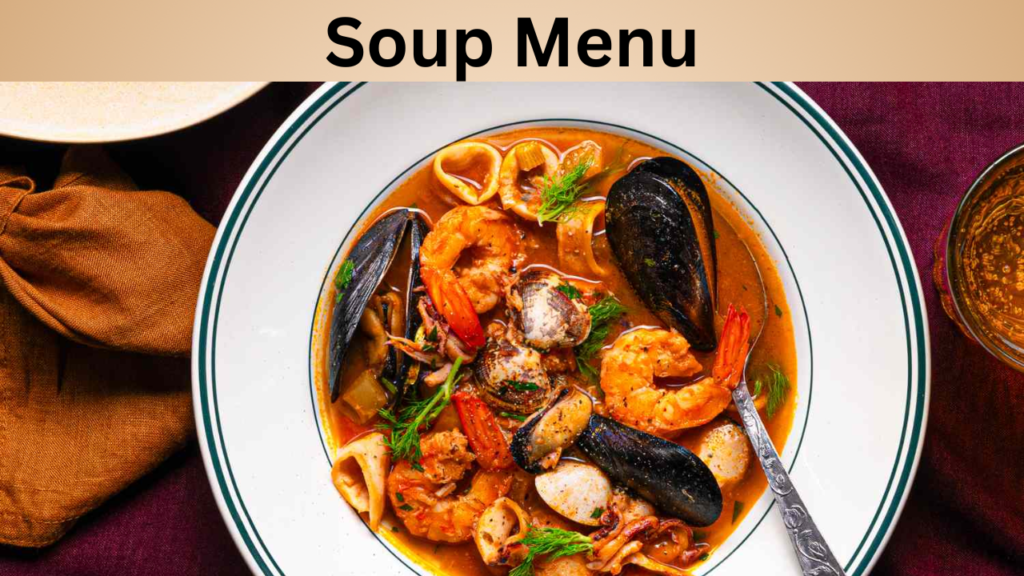Soup Menu