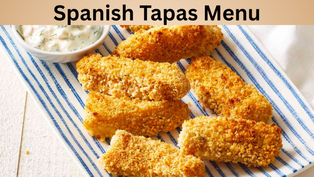 Spanish Tapas Menu