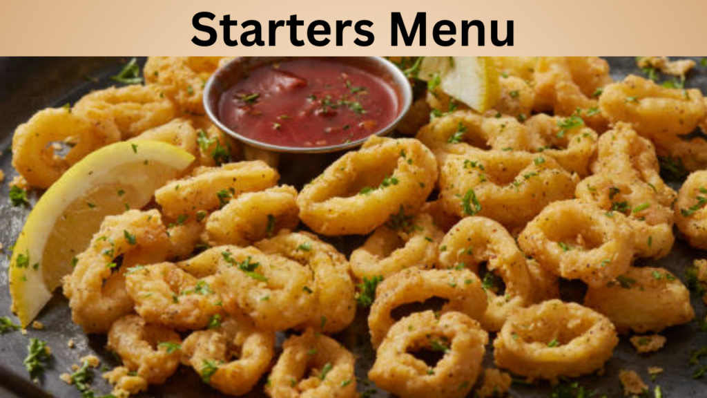 Starters Menu