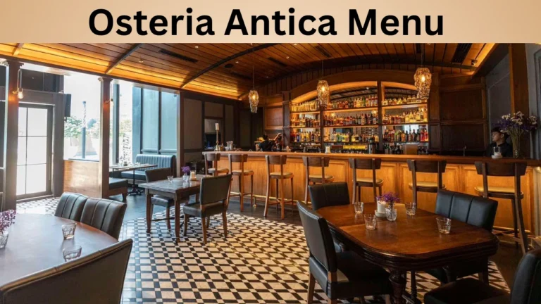 Osteria Antica Menu