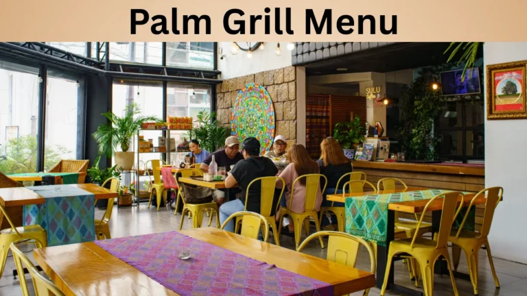 Palm Grill Menu